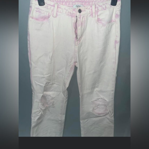 Pink Ripped Jeans - Picture 2 of 2